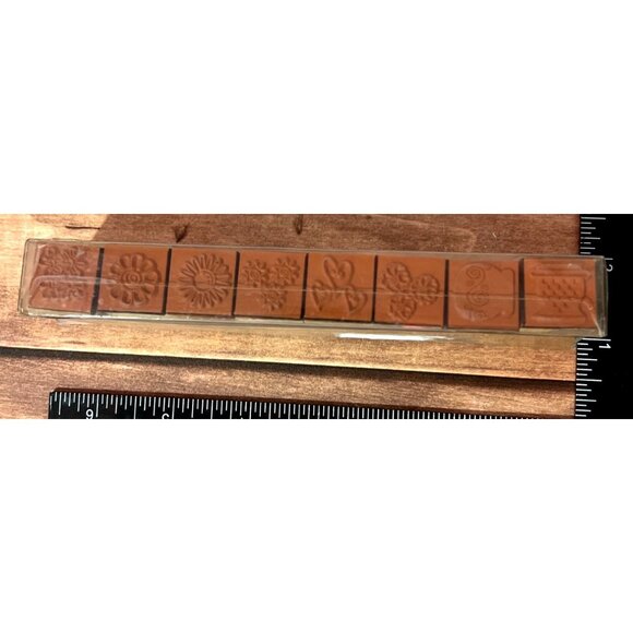 Unbranded Set of 8 SPRING THEME Wood Mounted Rubber Stamps - Picture 2 of 5